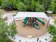 Community playground offers a covered area and slides, providing a fun and shaded play space for neighborhood children at 32721 Brooks Hawk Ln, Wesley Chapel, FL 33543