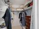 Walk-in closet with ample shelving and storage space for an organized wardrobe at 5053 43Rd S St, St Petersburg, FL 33711