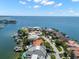 Expansive aerial view of a luxury waterfront community with stunning views of the bay and surrounding landscape at 5142 W San Jose St, Tampa, FL 33629
