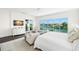 Bright main bedroom offering waterfront views and neutral décor at 5142 W San Jose St, Tampa, FL 33629