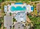Aerial view of resort style community pool with water slide and playground at 7207 Forest Mere Dr, Riverview, FL 33578