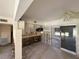 An unfinished kitchen with white cabinets and room to create the kitchen of your dreams at 7365 Royal Palm Dr, New Port Richey, FL 34652
