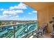 Spacious balcony featuring comfortable seating and beautiful city views at 880 Mandalay Ave # N710, Clearwater Beach, FL 33767