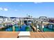 Picture of the boat dock, displaying multiple boat lifts and the ease of waterfront accessibility at 0 Beach Se Dr # 162Ss, St Petersburg, FL 33705