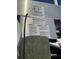 Close up of the boat lift showing electrical safety and operation information at 0 Beach Se Dr # 162Ss, St Petersburg, FL 33705