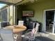 Screened in patio includes patio table and grill at 1438 Mallory Sail Pl, Brandon, FL 33511
