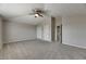 Spacious bedroom featuring neutral paint, carpet flooring, and ceiling fan for a comfortable and modern feel at 1806 Mira Lago Cir, Ruskin, FL 33570