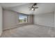 Spacious bedroom with a ceiling fan and a large window at 1806 Mira Lago Cir, Ruskin, FL 33570