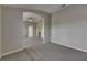 Spacious main bedroom features neutral paint, vaulted ceilings, and ensuite bathroom and walk-in closet at 1806 Mira Lago Cir, Ruskin, FL 33570