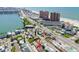 Aerial view of a neighborhood close to the beach at 18102 2Nd St E, Redington Shores, FL 33708