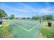 Well-maintained community basketball court with blue and green surfaces, surrounded by grass and trees at 1830 Citrus Orchard Way, Valrico, FL 33594