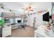 This bedroom has a loft bed, closet and desk space at 1830 Citrus Orchard Way, Valrico, FL 33594