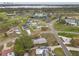 Aerial view showcases properties' location near the golf course, clubhouse, and water, emphasizing community amenities at 2190 Fairway S Ave, St Petersburg, FL 33712