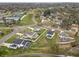 Aerial view showcasing the neighborhood with spacious properties, some featuring pools, ideal for comfortable living at 2190 Fairway S Ave, St Petersburg, FL 33712