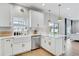 Modern kitchen with stainless steel appliances, a farmhouse sink, and an island with seating at 2190 Fairway S Ave, St Petersburg, FL 33712