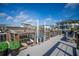 Expansive waterfront dock equipped with boat lift, lounge area, and easy access to deep waters at 2501 S Dundee St, Tampa, FL 33629