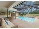 Relax by the sparkling pool and spa with comfortable seating and a screened enclosure for year-round enjoyment at 3014 Ashland Ter, Clearwater, FL 33761