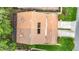 Birds eye view of roof showing skylights, roof vents and brown roof tiles at 3182 Windmoor N Dr, Palm Harbor, FL 34685