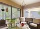 Charming screened porch with ample seating to enjoy outdoor living at 3182 Windmoor N Dr, Palm Harbor, FL 34685