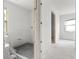 View of an under-construction bathroom with coverings and partial hardware at 343 S Mcmullen Booth Rd # 151, Clearwater, FL 33759