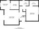 Detailed floor plan of 693 sq ft unit showcasing rooms and dimensions at 343 S Mcmullen Booth Rd # 151, Clearwater, FL 33759