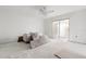 Bright, unfinished living room with a sliding door and materials for renovation at 343 S Mcmullen Booth Rd # 151, Clearwater, FL 33759