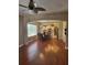 Open-concept dining room flows into the kitchen with modern light fixtures at 3607 N 13Th St, Tampa, FL 33605