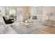 Bright living room with shutters, plush seating, decor, and stylish contemporary accents at 4230 Hartwood Ln, Tampa, FL 33618