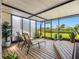 Enjoy this enclosed lanai with comfortable seating, providing the perfect indoor-outdoor space at 4306 Sunray Ct, Tampa, FL 33615