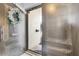 An open doorway showcasing an elegant wreath and secure entrance at 5559 Escondida S Blvd, St Petersburg, FL 33715