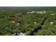 A home is nestled in the forest. Beautiful aerial view of home surrounded by nature at 9298 Carr Rd, Riverview, FL 33569