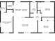 Detailed floor plan showcasing the layout, dimensions, and room names of the home at 12597 Cumberland Dr, Largo, FL 33773