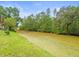 A serene pond view creates a peaceful backdrop to the property at 16116 Manorwood Cir, Tampa, FL 33624