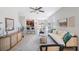 Inviting living space with a modern kitchen, dining area, and cozy living room with stylish decor at 2227 Golden Falcon Dr, Ruskin, FL 33570