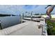 Private boat lift is attached to the dock making it easy to enjoy the water at 3302 W Shell Point Rd, Ruskin, FL 33570