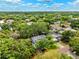 Beautiful aerial view showcasing a charming neighborhood with tree-lined streets and well-maintained homes at 3408 W San Jose St, Tampa, FL 33629