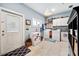 Functional laundry room with modern washer and dryer, plenty of storage, and convenient access to the outside at 3408 W San Jose St, Tampa, FL 33629