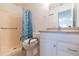 A full bathroom equipped with shower, toilet, and vanity area at 3777 Mission Ct, Largo, FL 33771