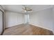 Light and airy bedroom with closet space and wood flooring at 4141 Bayshore Blvd # 306, Tampa, FL 33611