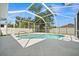 Relaxing backyard pool within a screened lanai, providing a private and refreshing outdoor experience at 4538 Appleton Ter, North Port, FL 34286