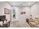 Office space with door to an adjacent room and neutral color pallette at 4581 Majestic Hills Loop, Brooksville, FL 34601