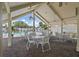 Exterior shot of an outdoor pool and covered patio area at 6490 Cape Hatteras Ne Way # 4, St Petersburg, FL 33702