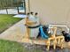 Close up of the pool filter and pump at 10206 Lakeview Dr, New Port Richey, FL 34654
