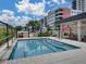 Outdoor jacuzzi with staircase and lush landscaping providing privacy and relaxation at 1208 E Kennedy Blvd # 1125, Tampa, FL 33602