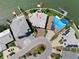 Top-down aerial view showing the home's location, landscaping, neighborhood, and proximity to waterfront at 17382 Kennedy Dr, North Redington Beach, FL 33708
