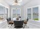 Breakfast nook features water views from multiple windows at 17382 Kennedy Dr, North Redington Beach, FL 33708