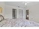 Cozy bedroom leads into bathroom and kitchen areas, and has ample closet space at 1800 Mariner Dr # 2, Tarpon Springs, FL 34689