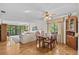 A spacious living room and dining room showcasing the natural light and stylish furnishings at 1800 Mariner Dr # 2, Tarpon Springs, FL 34689