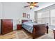 The owner's suite features a king-size bed, ensuite bathroom, and ample closet space at 2150 River Turia Cir, Riverview, FL 33578