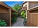 Charming front entrance with a brick pathway, mature landscaping and colorful plants at 29909 Baywood Ln, Wesley Chapel, FL 33543